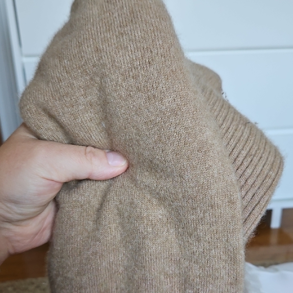Zara Tan Cashmere Knit Sweater And Leggings Set - Picture 7 of 9
